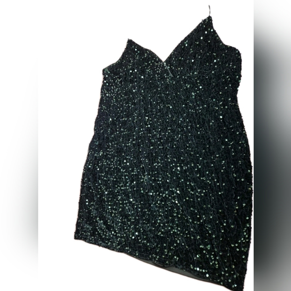 SHEIN Green Sequin Dress